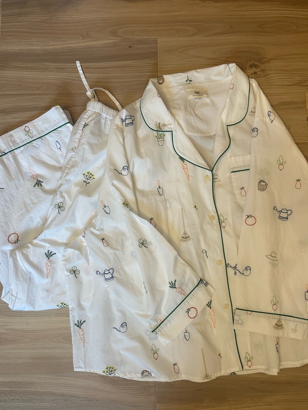 Printfresh NWT Embroidered Garden Print Pajamas size 5X